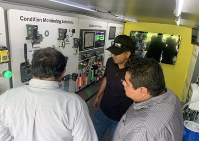 Gallery 51 Technicians inspecting condition monitoring solutions at Automated Dynamics Corp. facility.